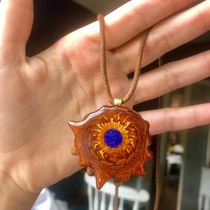 Crushed Blue Lapis Third Eye Pinecone